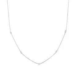 Elli "Halskette Basic | Zirkonia (Weiß)< Halsketten|Silber