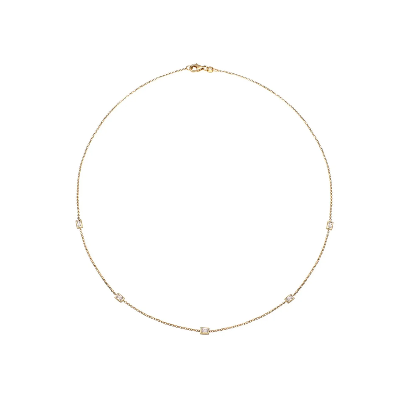 Elli "Halskette Basic | Zirkonia (Weiß)< Halsketten|Silber