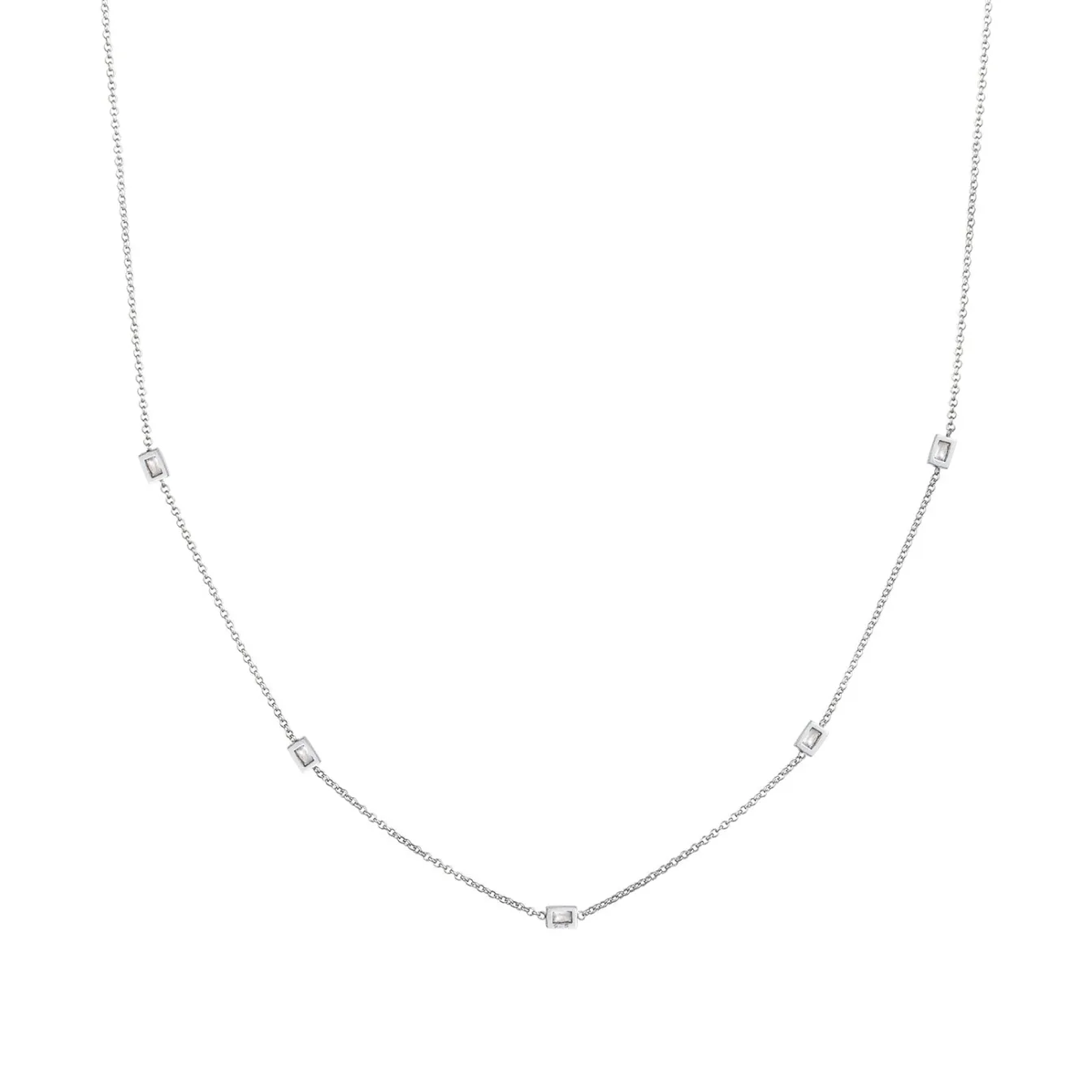 Elli "Halskette Basic | Zirkonia (Weiß)< Halsketten|Silber