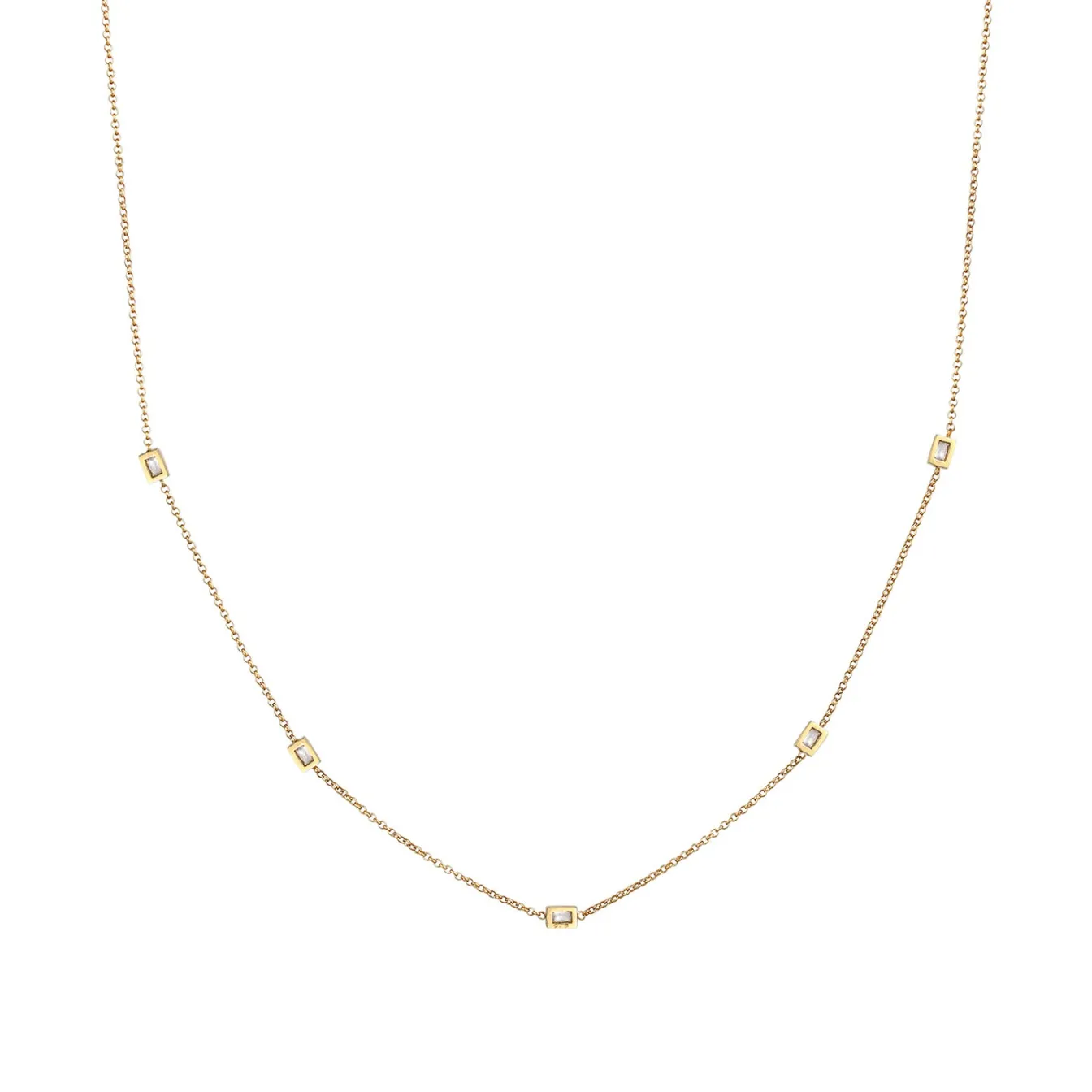 Elli "Halskette Basic | Zirkonia (Weiß)< Halsketten|Silber