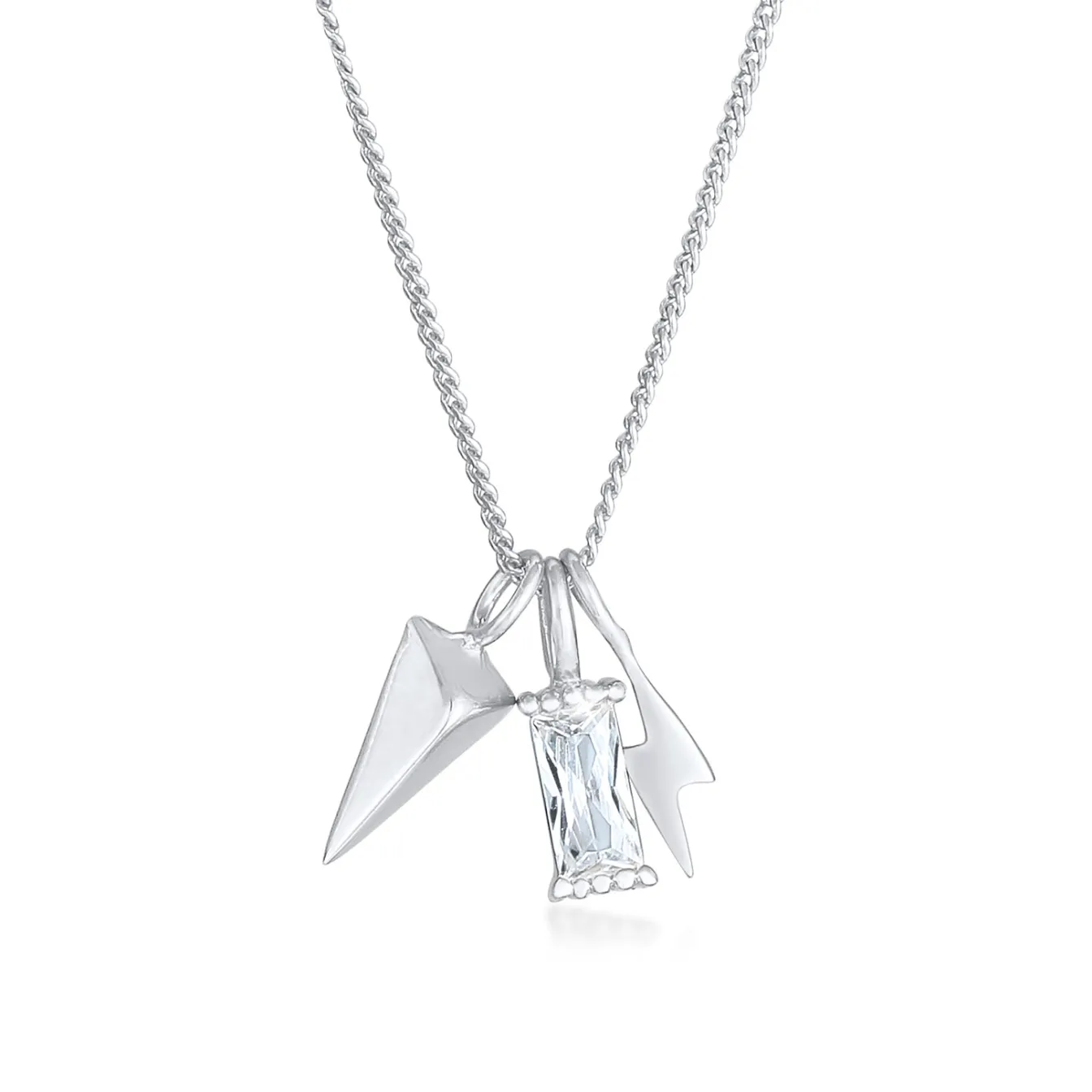 Elli "Halskette Blitz | Zirkonia (Weiß)< Symbol-schmuck|Letzte Chance
