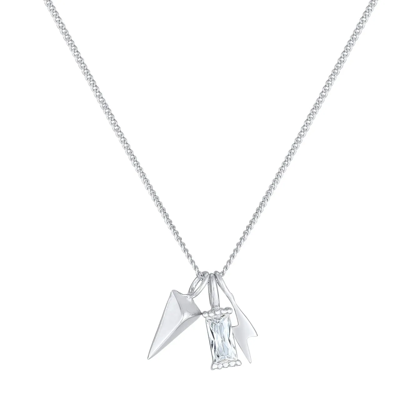 Elli "Halskette Blitz | Zirkonia (Weiß)< Symbol-schmuck|Letzte Chance