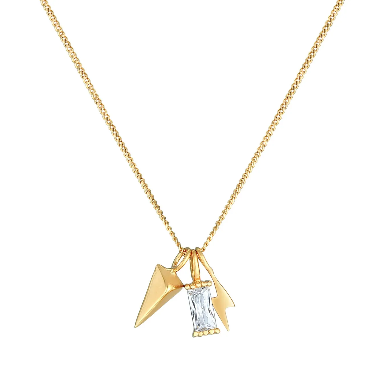 Elli "Halskette Blitz | Zirkonia (Weiß)< Symbol-schmuck|Letzte Chance