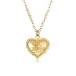Elli "Halskette Blume< Symbol-schmuck|Herz-schmuck