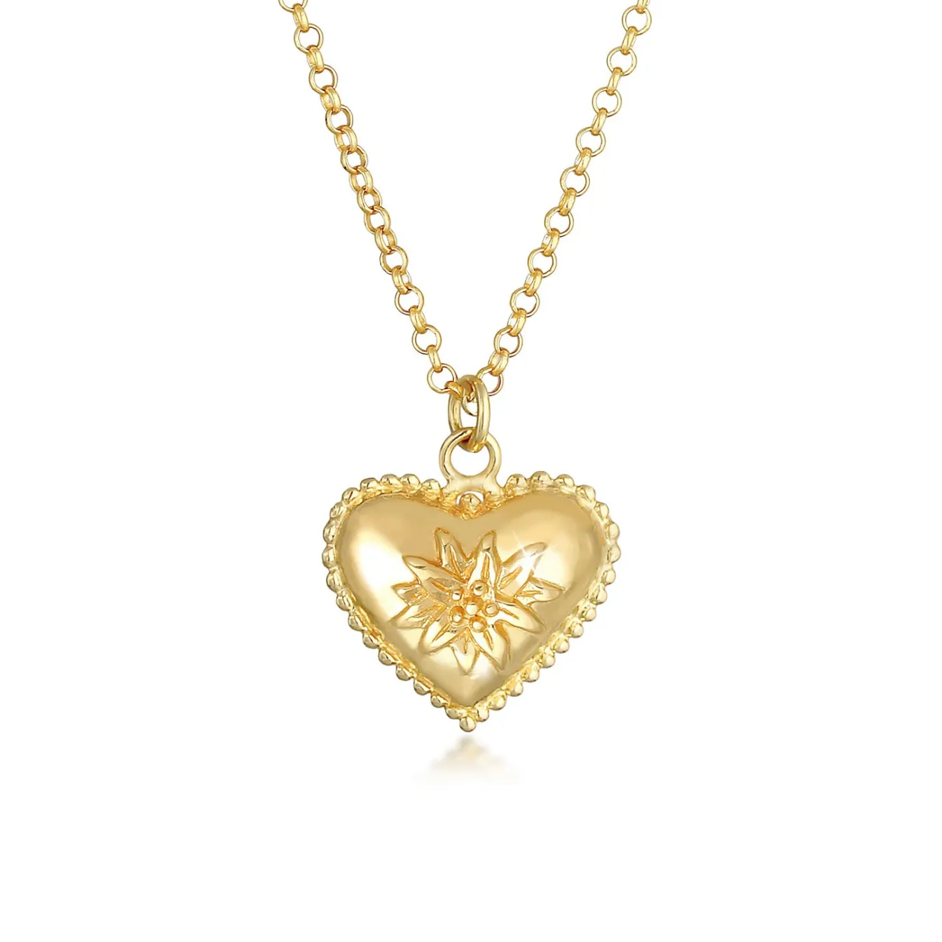 Elli "Halskette Blume< Symbol-schmuck|Herz-schmuck