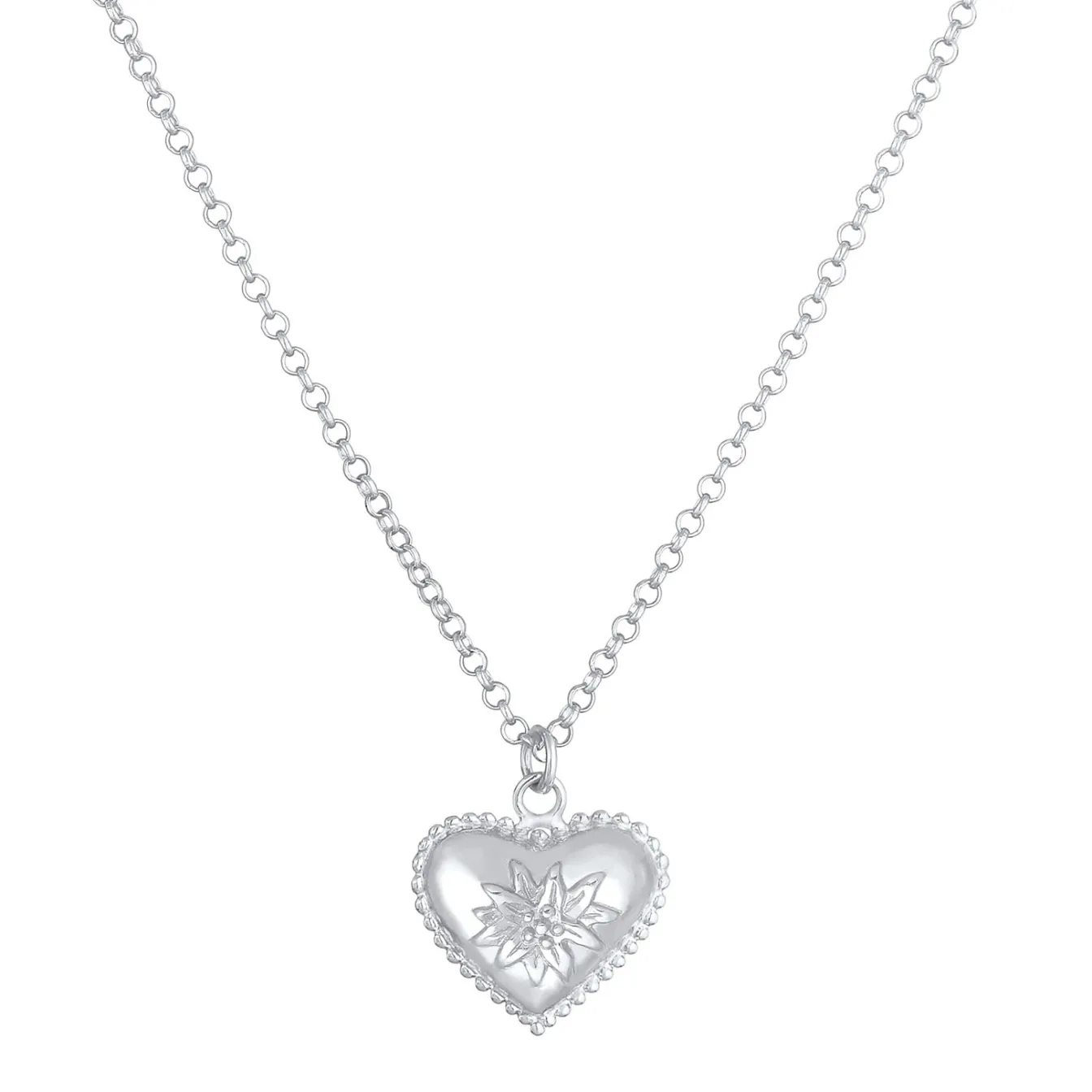 Elli "Halskette Blume< Symbol-schmuck|Herz-schmuck