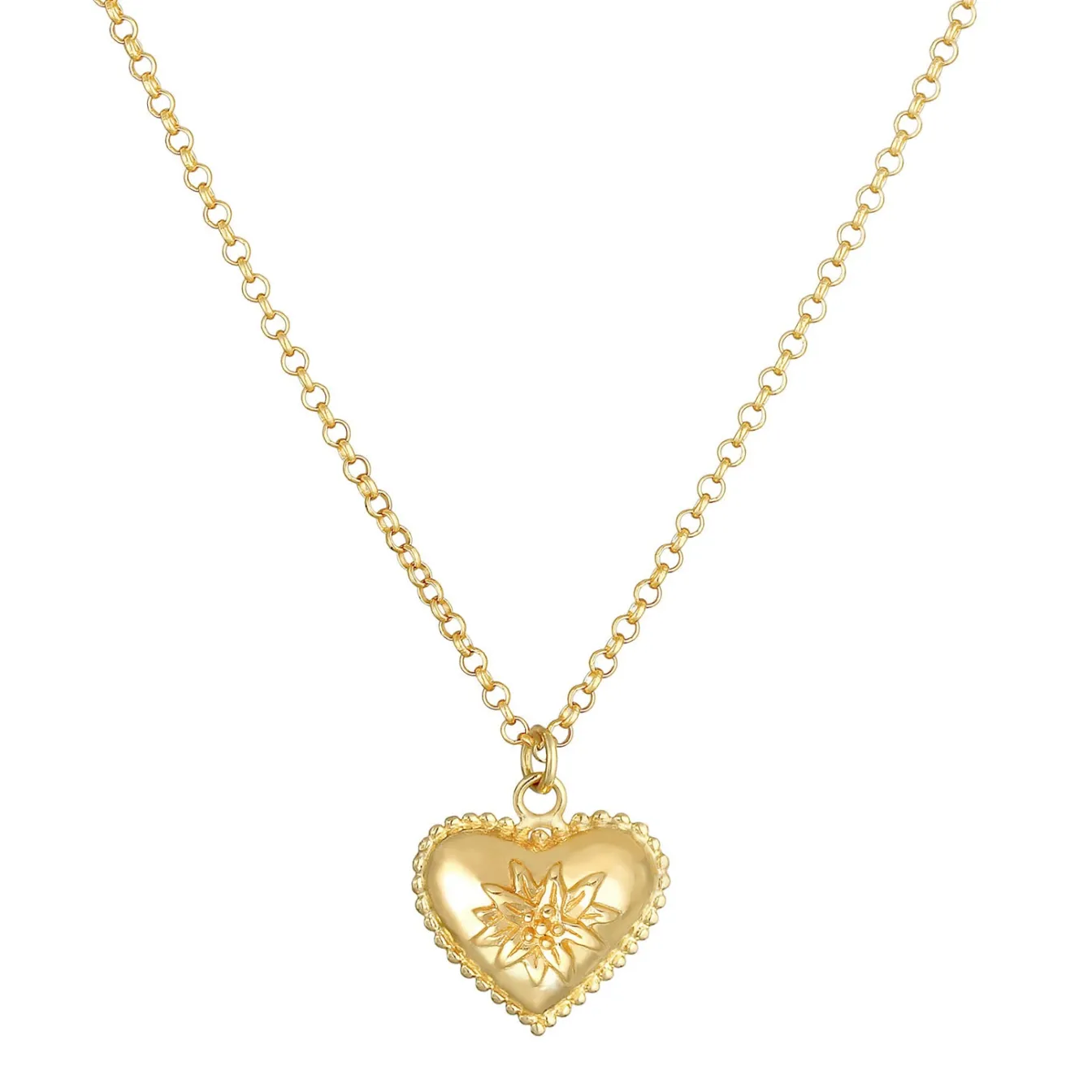 Elli "Halskette Blume< Symbol-schmuck|Herz-schmuck