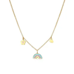 Elli "Halskette Blume | Kristall (Rosa)<Kinder Symbol-schmuck|Herz-schmuck