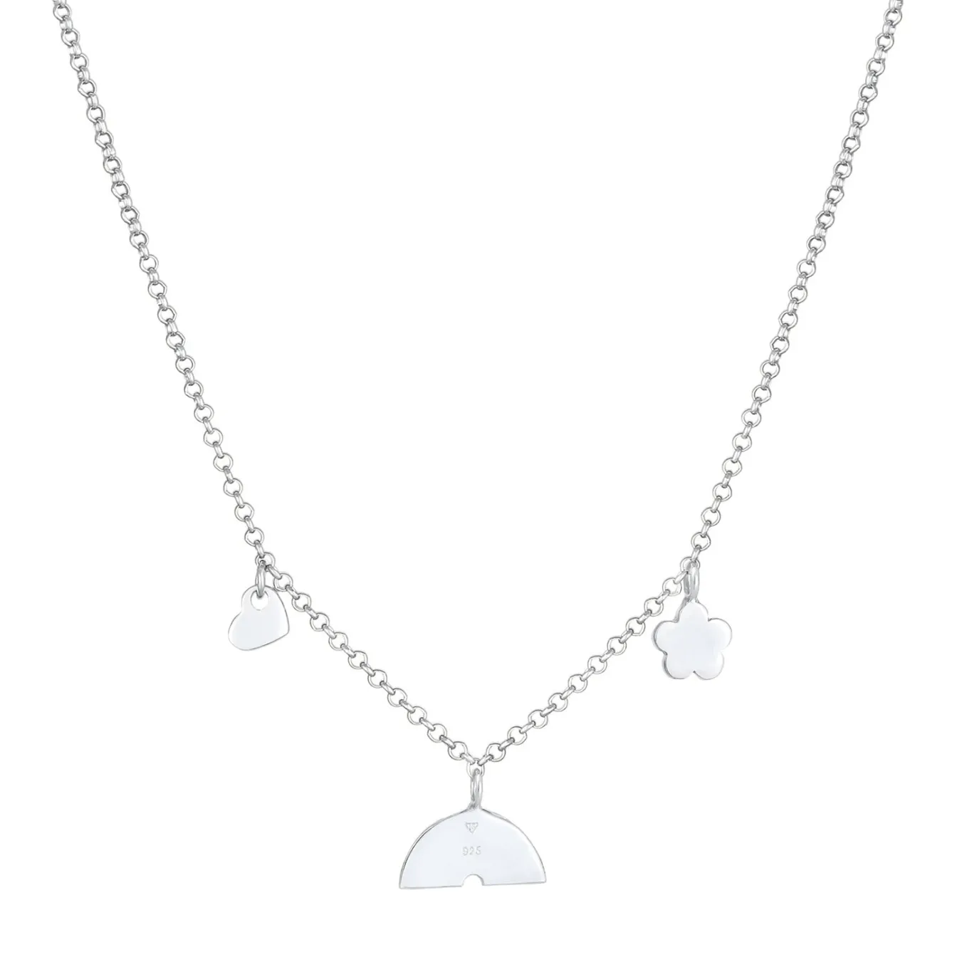 Elli "Halskette Blume | Kristall (Rosa)<Kinder Symbol-schmuck|Herz-schmuck