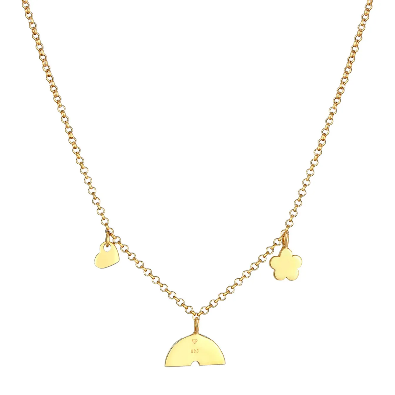 Elli "Halskette Blume | Kristall (Rosa)<Kinder Symbol-schmuck|Herz-schmuck