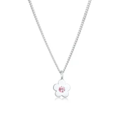 Elli "Halskette Blume | Kristall (Rosa)<Kinder Symbol-schmuck|Kinderschmuck