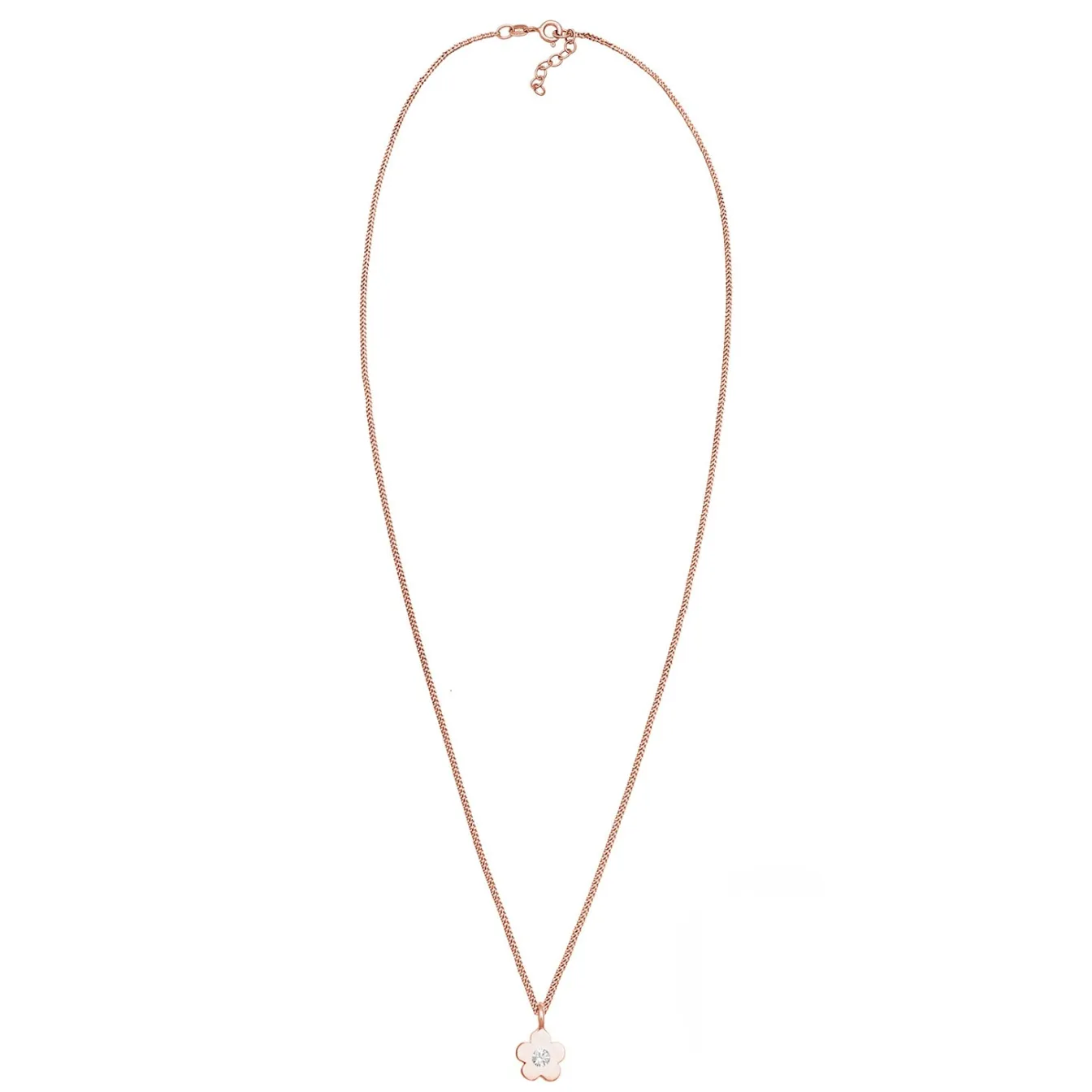 Elli "Halskette Blume | Kristall (Rosa)<Kinder Symbol-schmuck|Kinderschmuck