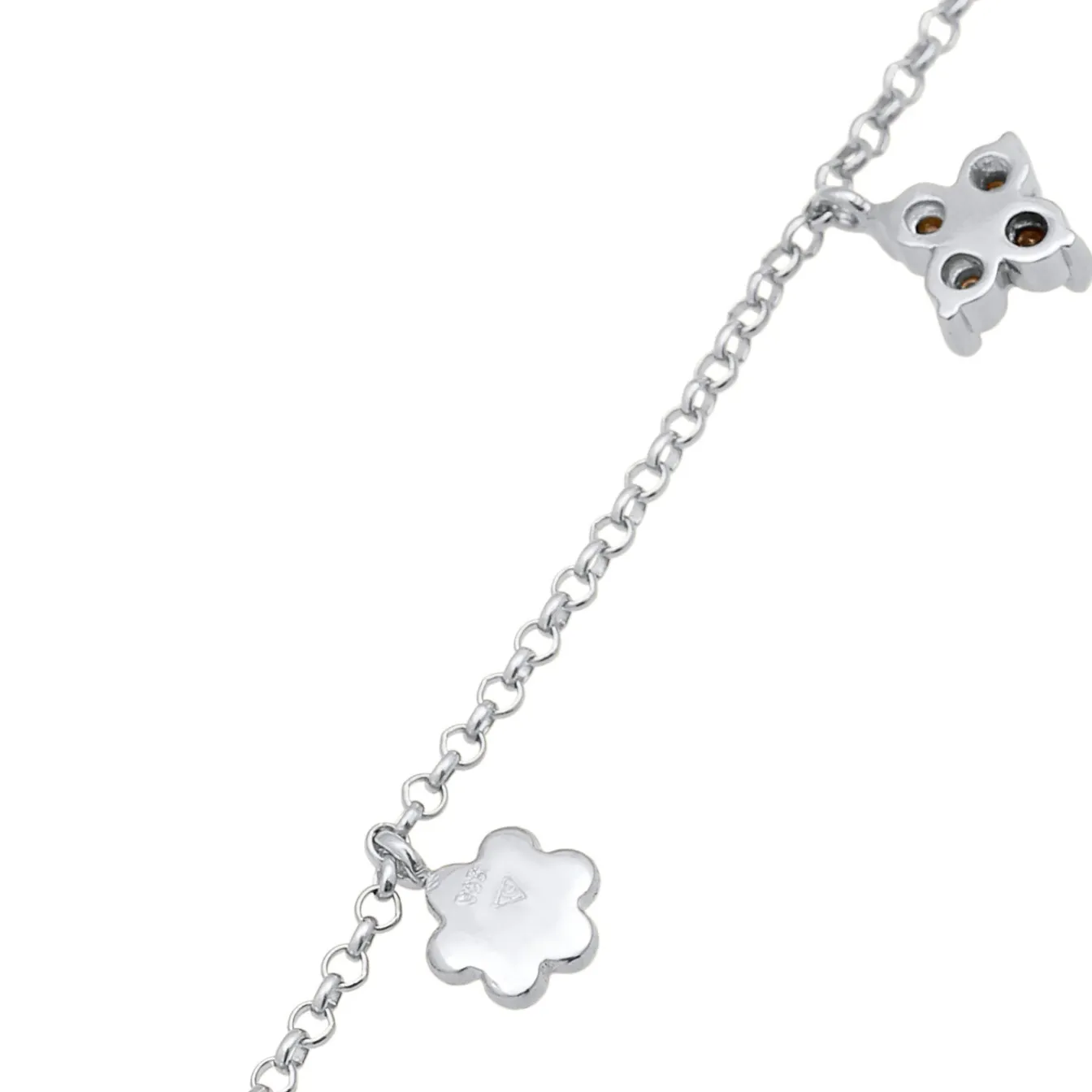 Elli "Halskette Blumen Anhänger | Kristalle (Blau)<Kinder Symbol-schmuck|Kinderschmuck