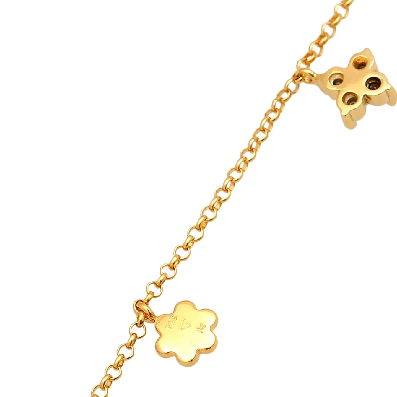 Elli "Halskette Blumen Anhänger | Kristalle (Blau)<Kinder Symbol-schmuck|Kinderschmuck