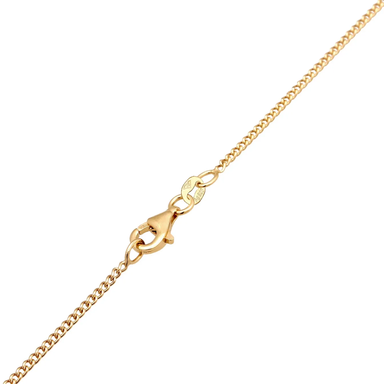 Elli "Halskette Bubble Buchstabe M | Kristalle (Weiß)< Vergoldet|Personalisierter Schmuck