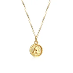 Elli "Halskette Buchstabe A< Personalisierter Schmuck|Halsketten