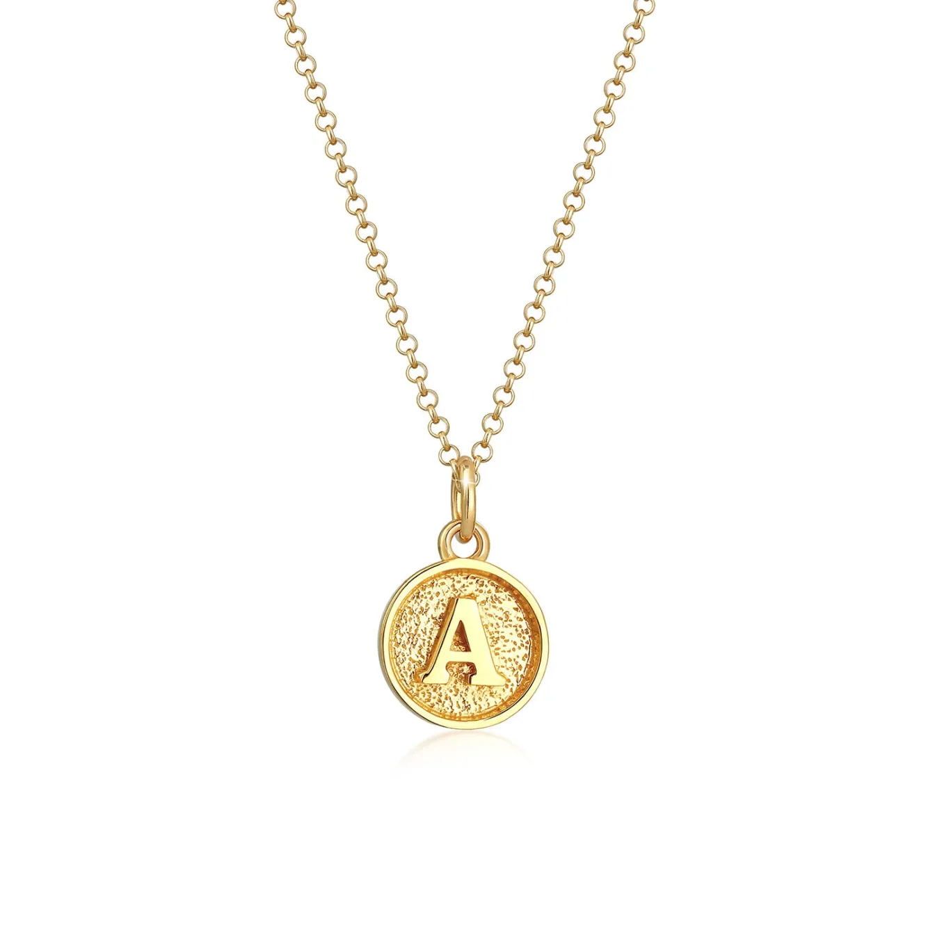 Elli "Halskette Buchstabe A< Personalisierter Schmuck|Halsketten