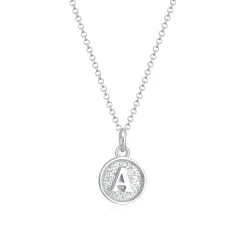 Elli "Halskette Buchstabe A< Personalisierter Schmuck|Halsketten