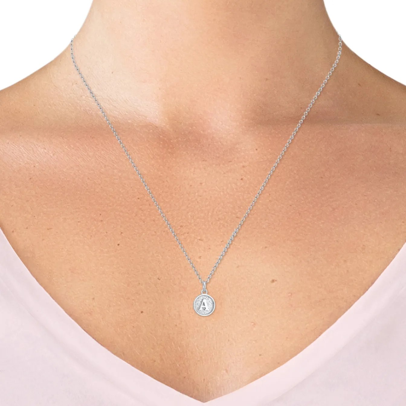 Elli "Halskette Buchstabe A< Personalisierter Schmuck|Halsketten