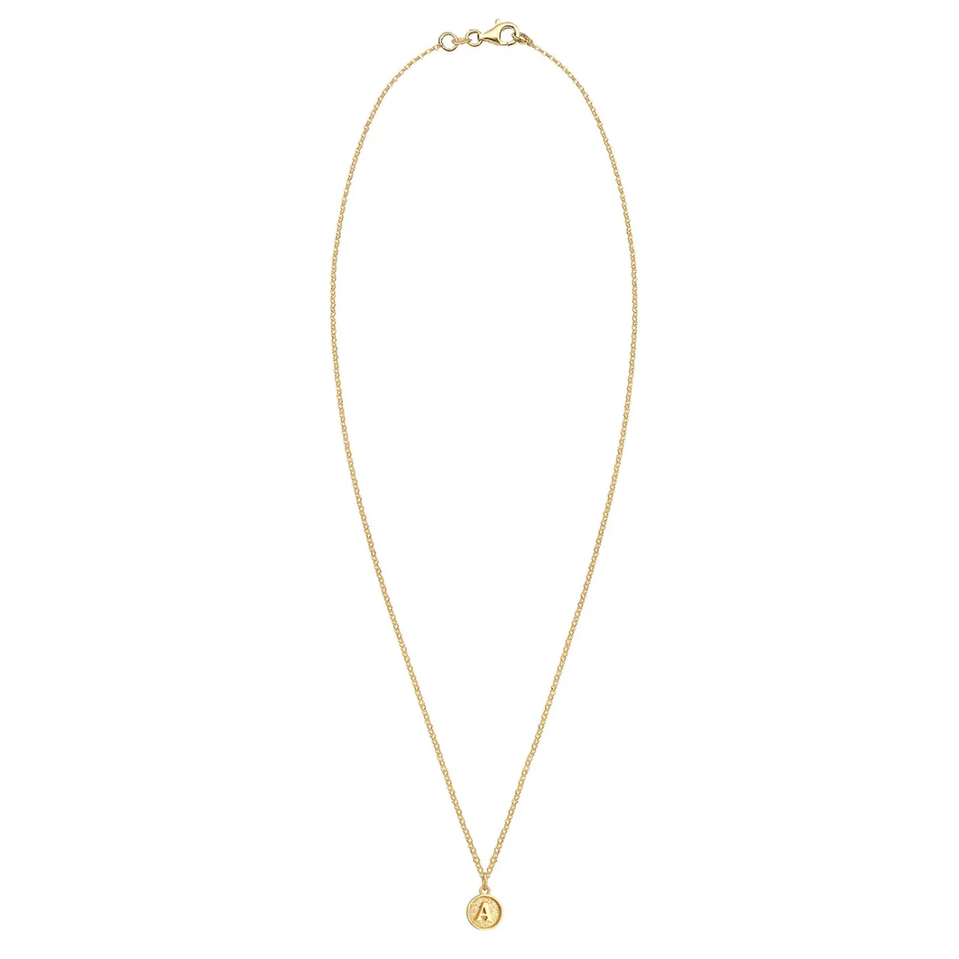 Elli "Halskette Buchstabe A< Personalisierter Schmuck|Halsketten