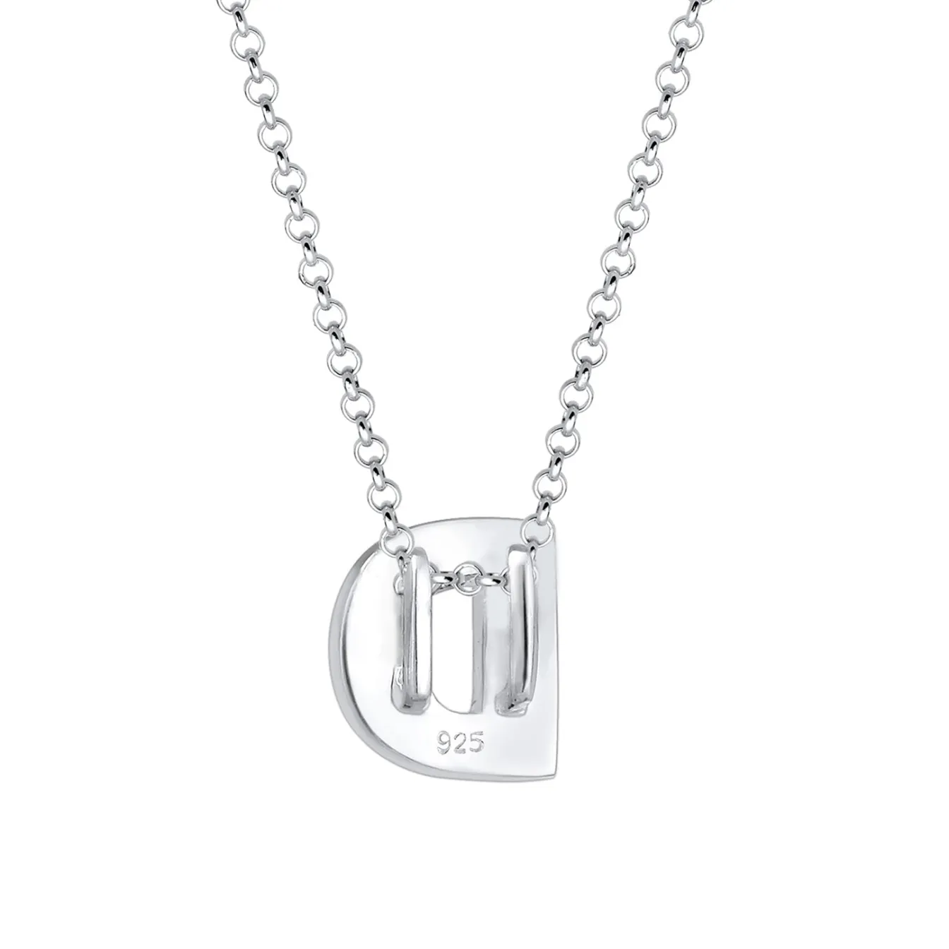 Elli "Halskette Buchstabe D< Personalisierter Schmuck|Halsketten