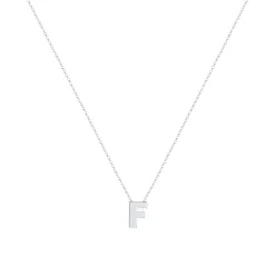 Elli "Halskette Buchstabe F< Personalisierter Schmuck|Halsketten
