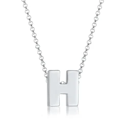 Elli "Halskette Buchstabe H< Personalisierter Schmuck|Halsketten