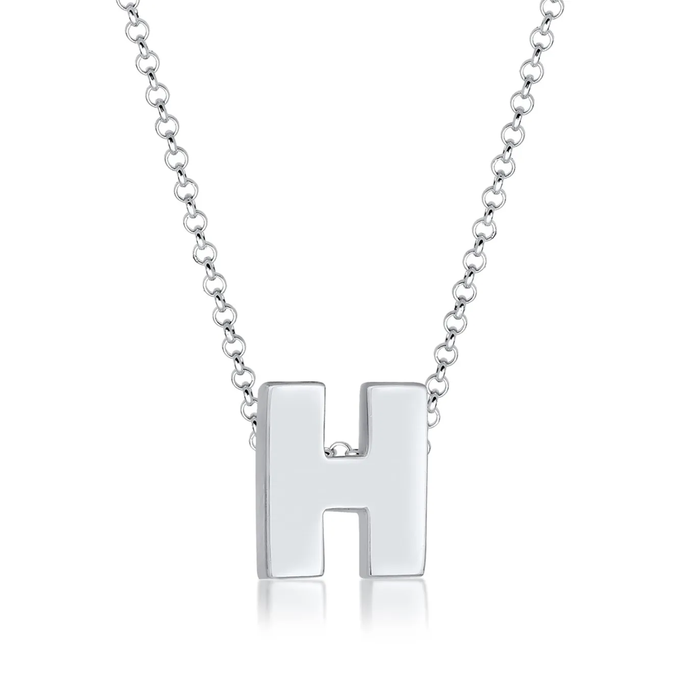 Elli "Halskette Buchstabe H< Personalisierter Schmuck|Halsketten