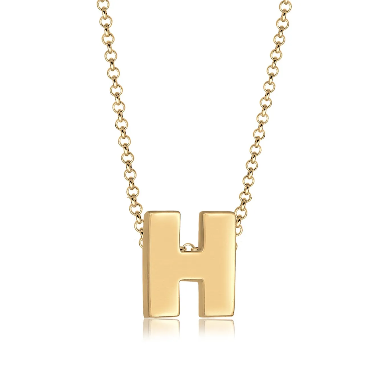 Elli "Halskette Buchstabe H< Personalisierter Schmuck|Halsketten