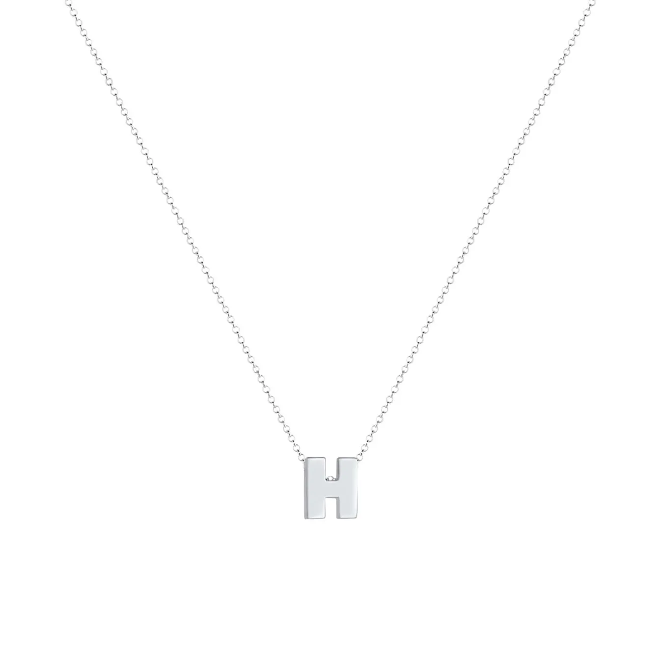 Elli "Halskette Buchstabe H< Personalisierter Schmuck|Halsketten