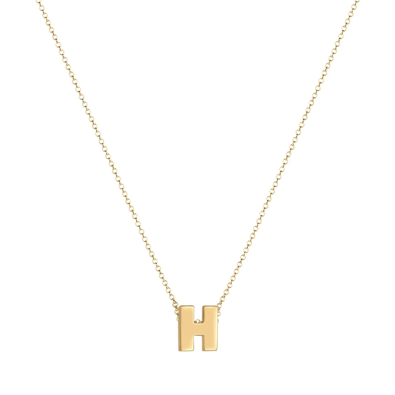 Elli "Halskette Buchstabe H< Personalisierter Schmuck|Halsketten