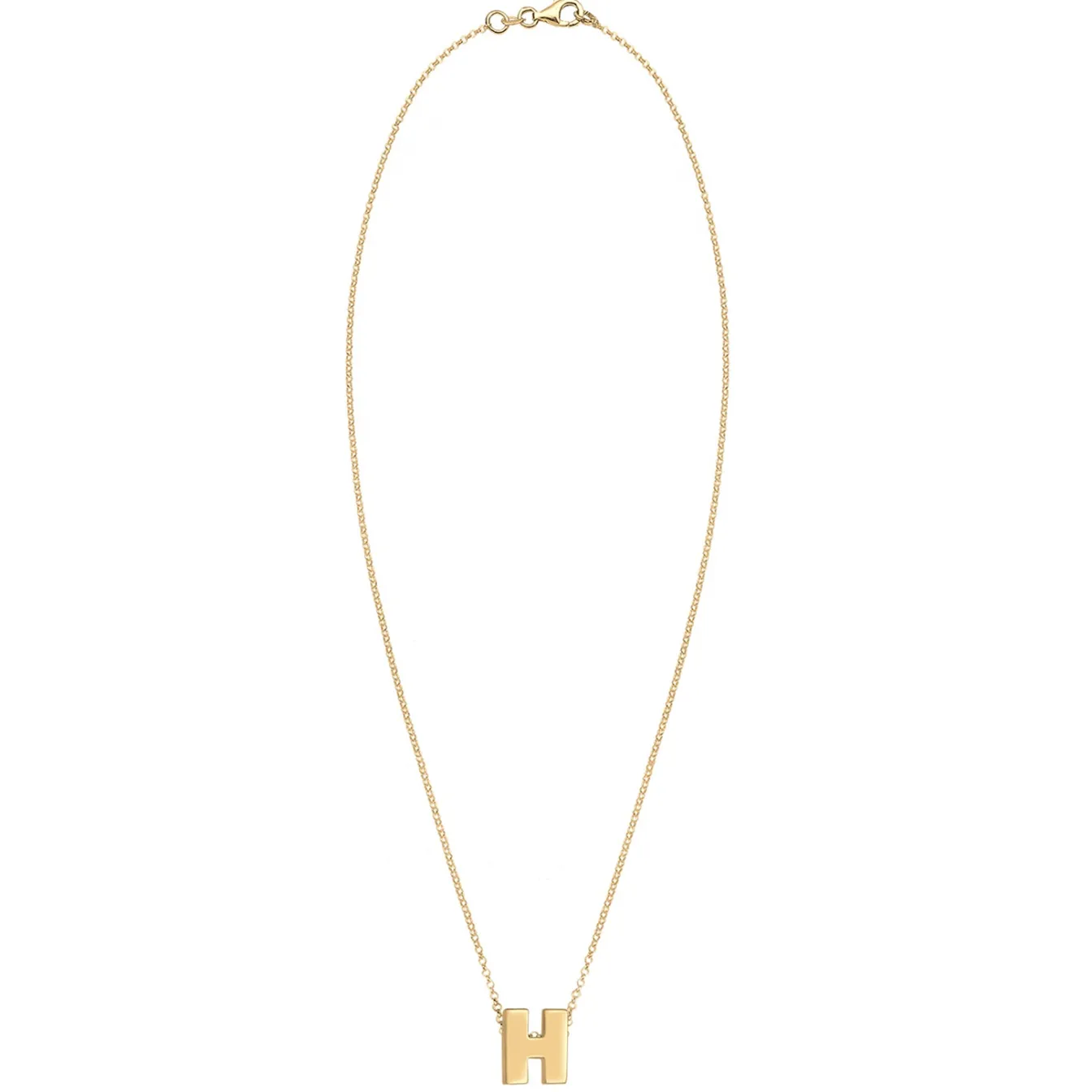 Elli "Halskette Buchstabe H< Personalisierter Schmuck|Halsketten