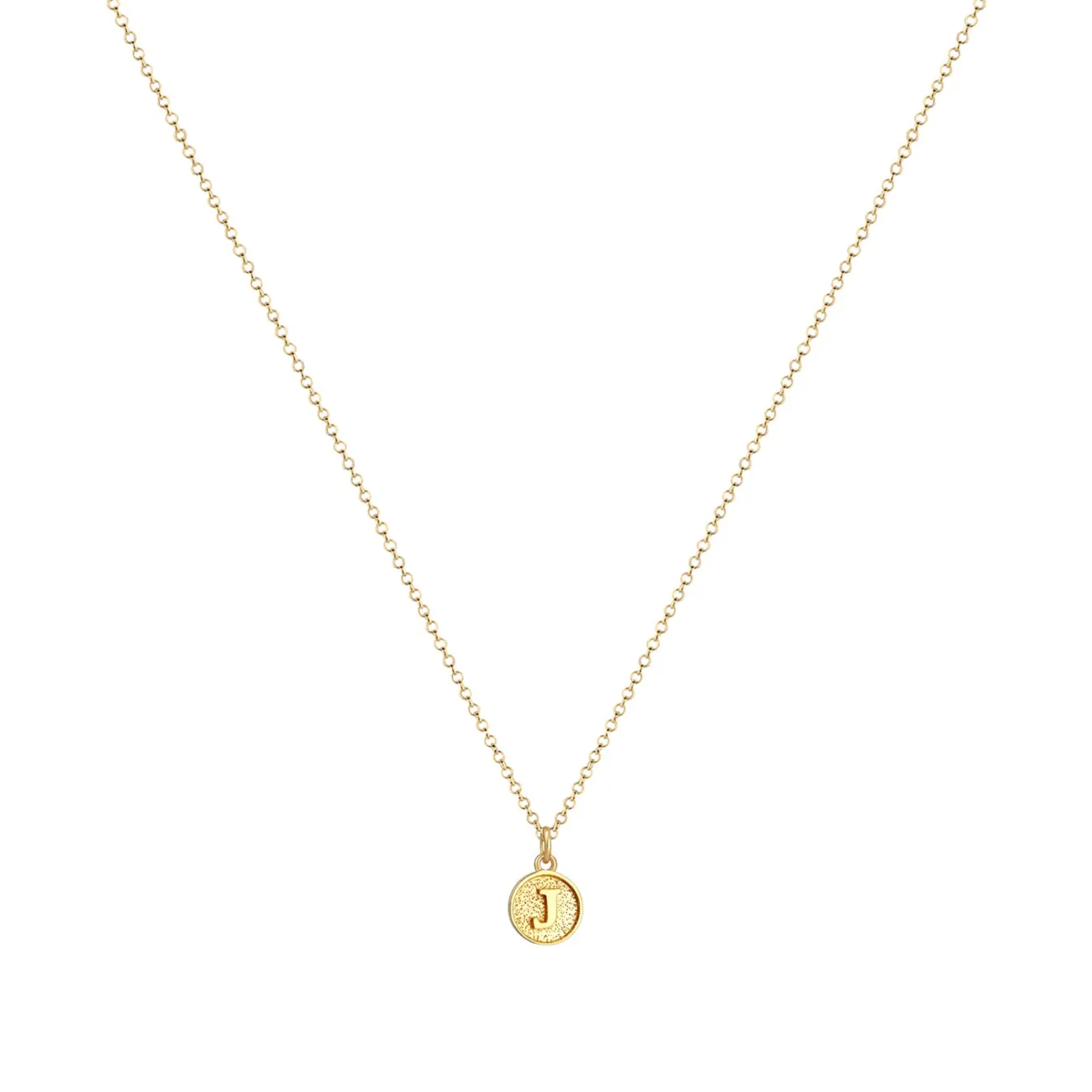 Elli "Halskette Buchstabe J< Personalisierter Schmuck|Halsketten