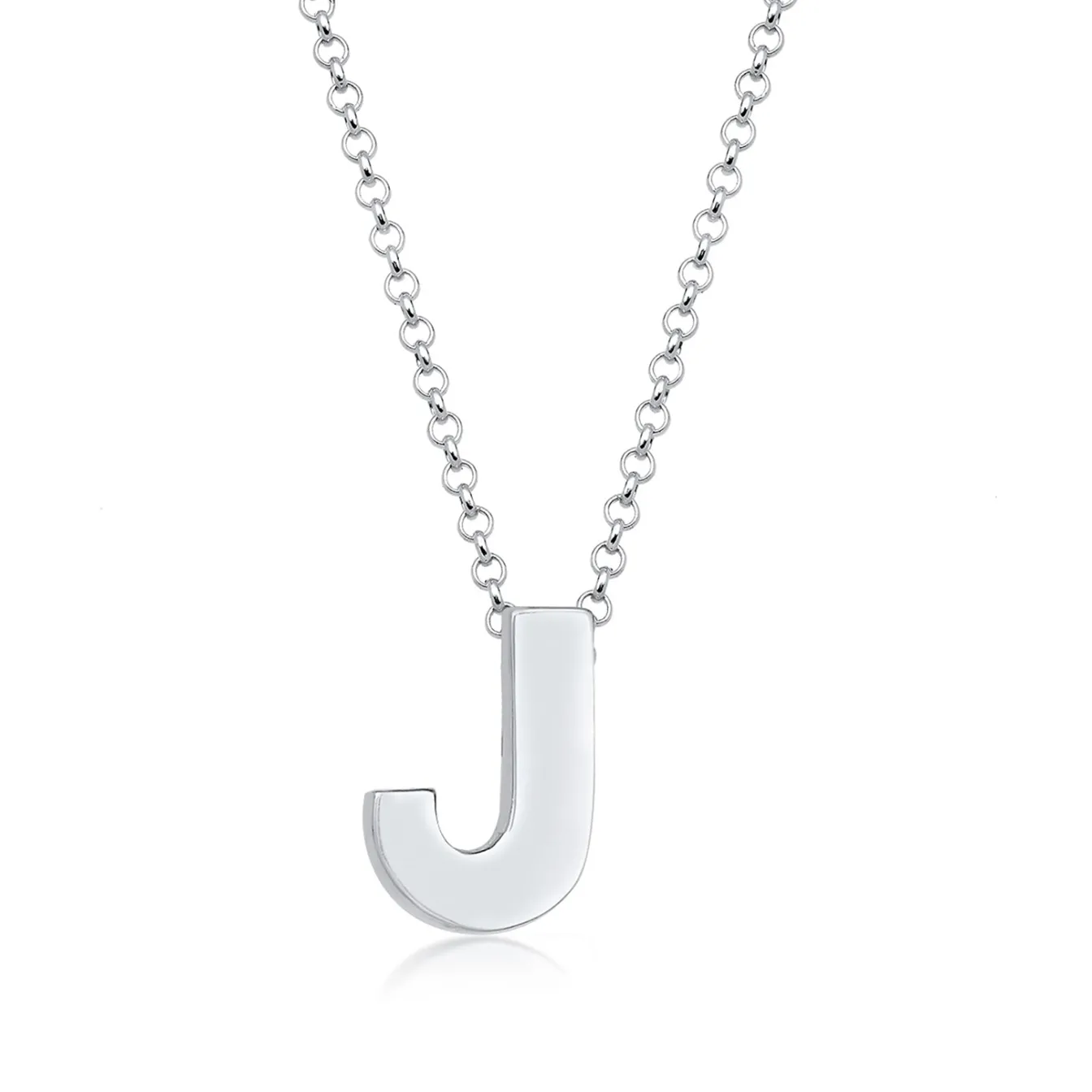 Elli "Halskette Buchstabe J< Personalisierter Schmuck|Halsketten