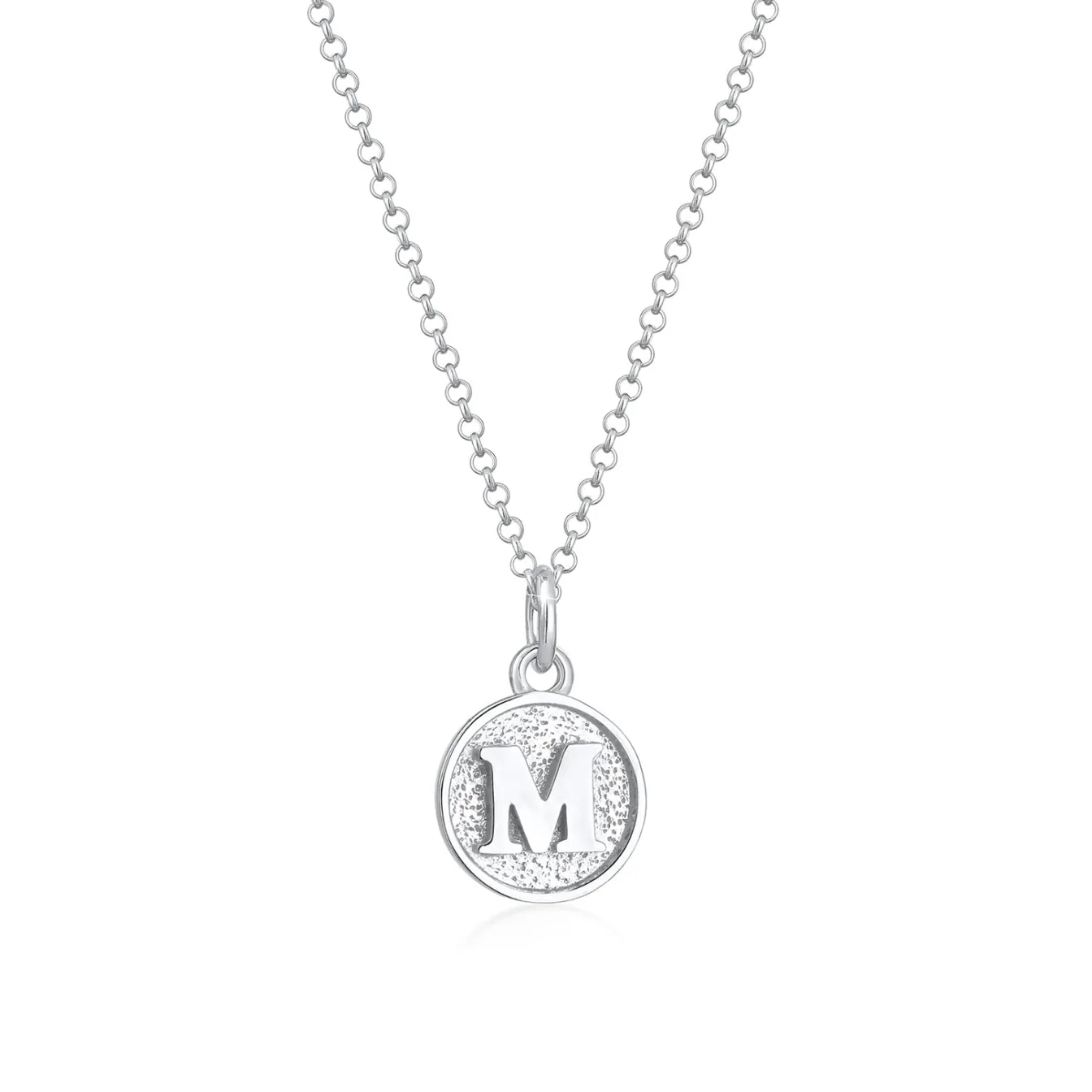 Elli "Halskette Buchstabe M< Personalisierter Schmuck|Halsketten