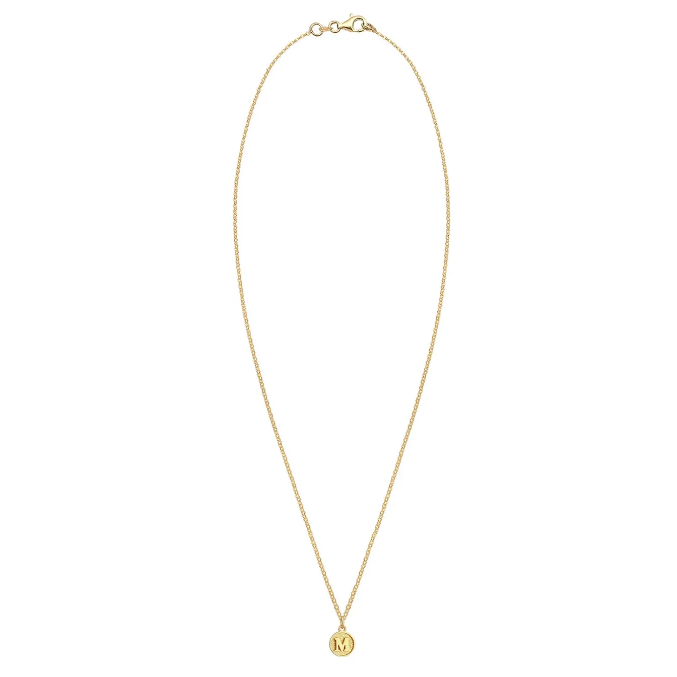 Elli "Halskette Buchstabe M< Personalisierter Schmuck|Halsketten