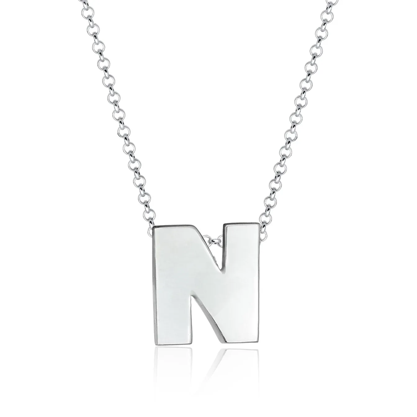 Elli "Halskette Buchstabe N< Personalisierter Schmuck|Halsketten
