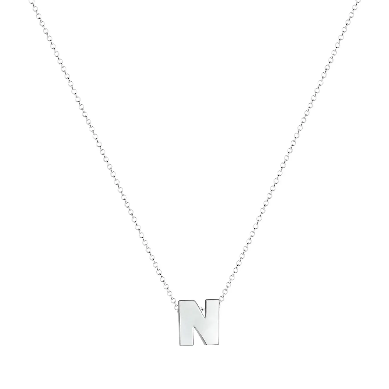Elli "Halskette Buchstabe N< Personalisierter Schmuck|Halsketten