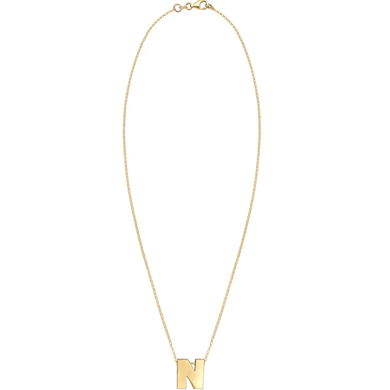 Elli "Halskette Buchstabe N< Personalisierter Schmuck|Halsketten