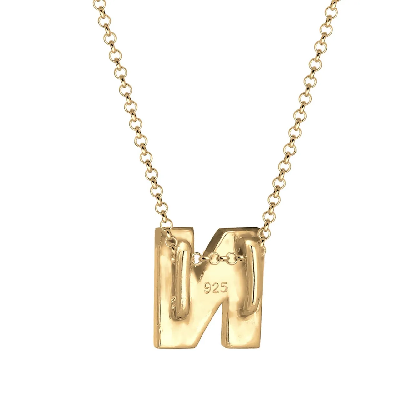 Elli "Halskette Buchstabe N< Personalisierter Schmuck|Halsketten