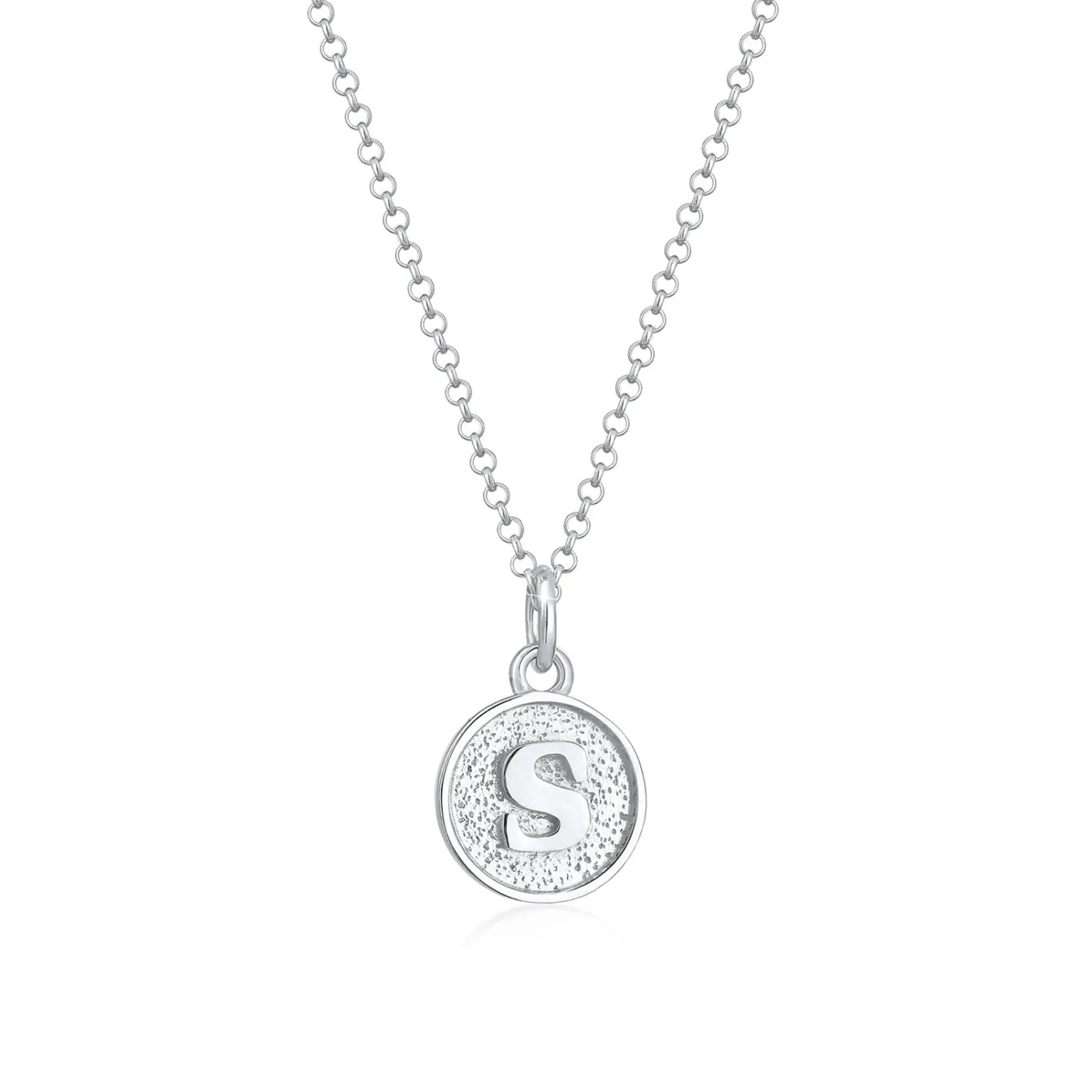 Elli "Halskette Buchstabe S< Personalisierter Schmuck|Halsketten