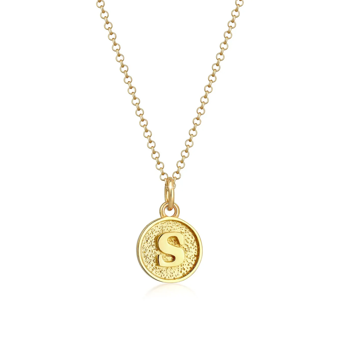 Elli "Halskette Buchstabe S< Personalisierter Schmuck|Halsketten