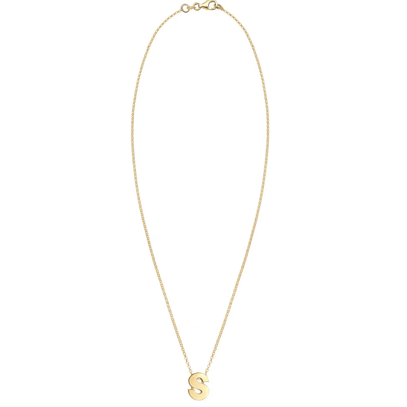 Elli "Halskette Buchstabe S< Personalisierter Schmuck|Halsketten
