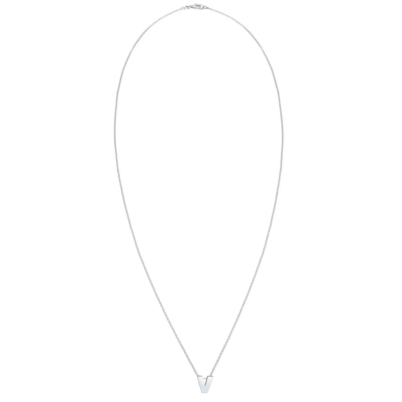 Elli "Halskette Buchstabe V< Personalisierter Schmuck|Halsketten