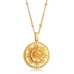 Elli "Halskette Disc Blume< Symbol-schmuck|Halsketten