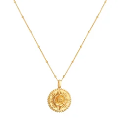 Elli "Halskette Disc Blume< Symbol-schmuck|Halsketten