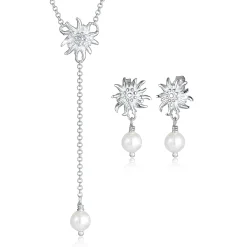 Elli "Halskette Edelweiss | Perle< Schmucksets|Schmucksets