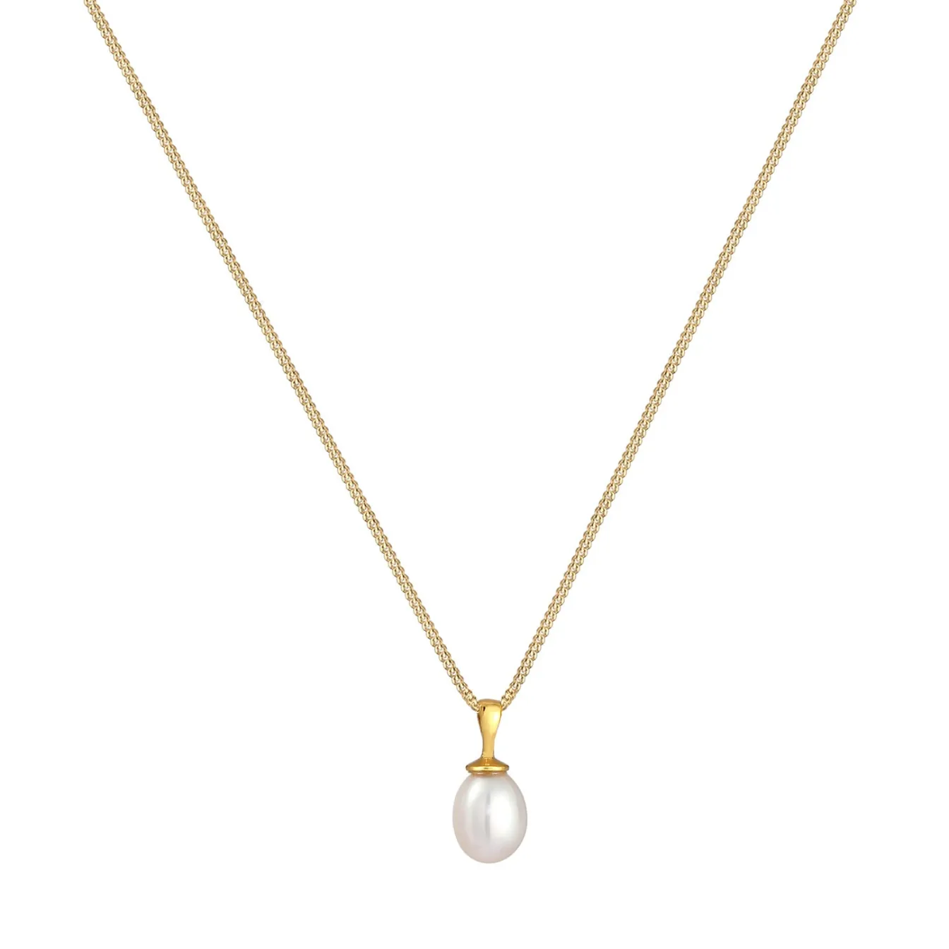 Elli "Halskette Elegant | Süßwasserzuchtperle< Roségold|Perlen