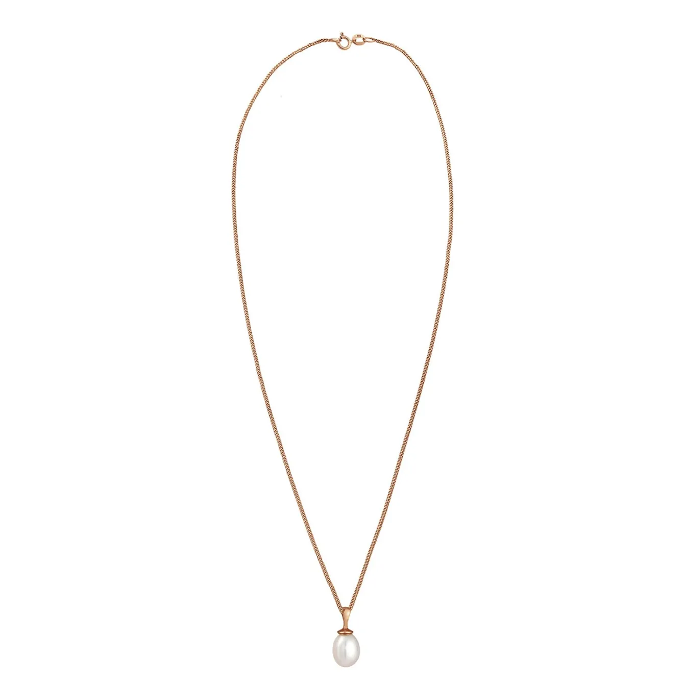 Elli "Halskette Elegant | Süßwasserzuchtperle< Roségold|Perlen