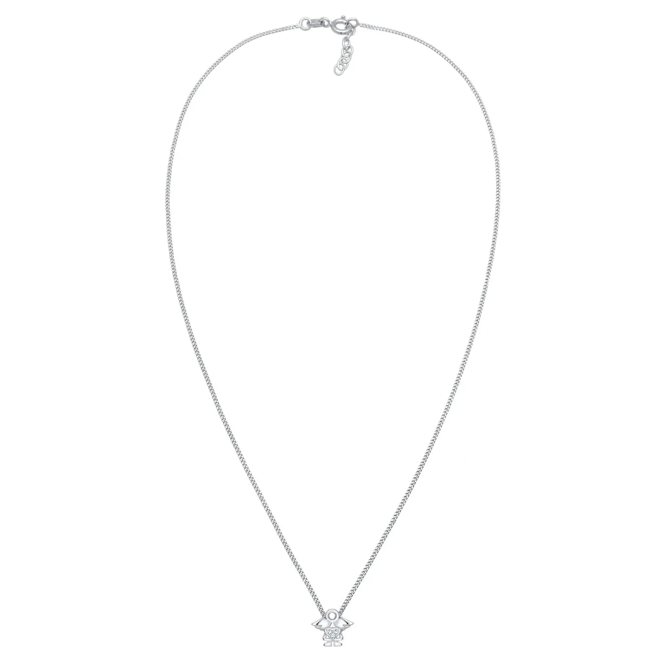 Elli "Halskette Engel | Kristall (Weiß)<Kinder Symbol-schmuck|Herz-schmuck